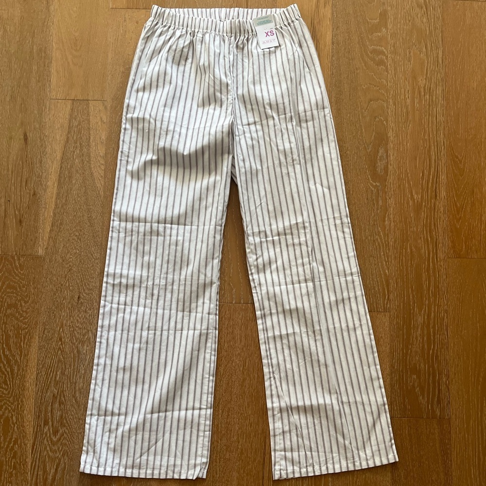 Primark Cream and Brown Striped Pajama Pants loungewear - Picture 2 of 7